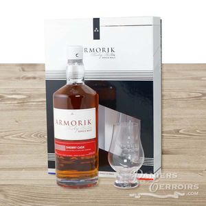 Single Malt Whisky Armorik Sherry Cask Coffret 2 verres