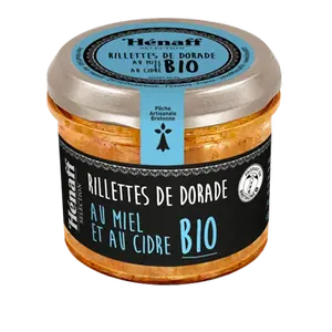 Rillettes de Dorade Bio au miel et cidre