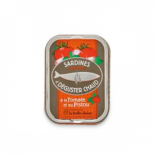 Sardines cuisinées à déguster chaud à la tomate et au pistou