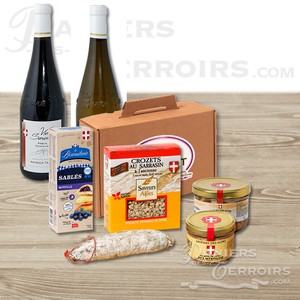 Repas savoyard Diots et Crozets