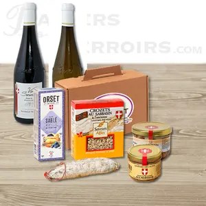 Repas savoyard Diots et Crozets